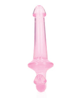 RealRock Crystal Clear Strapless Strap-On 6 - Pink