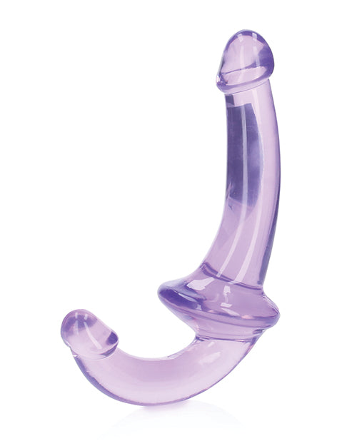 RealRock Crystal Clear Strapless Strap-On 6 - Purple