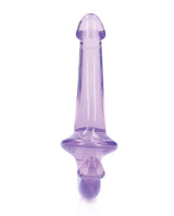 RealRock Crystal Clear Strapless Strap-On 6 - Purple