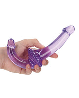 RealRock Crystal Clear Strapless Strap-On 6 - Purple