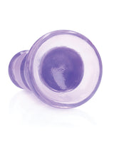 RealRock Curvy Dildo or Butt Plug 5.5in - Purple