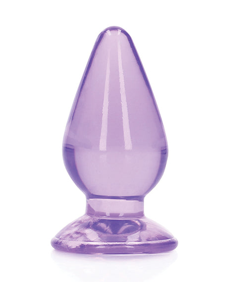 RealRock Crystal Clear Anal Plus 4.5in - Purple