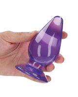 RealRock Crystal Clear Anal Plus 4.5in - Purple
