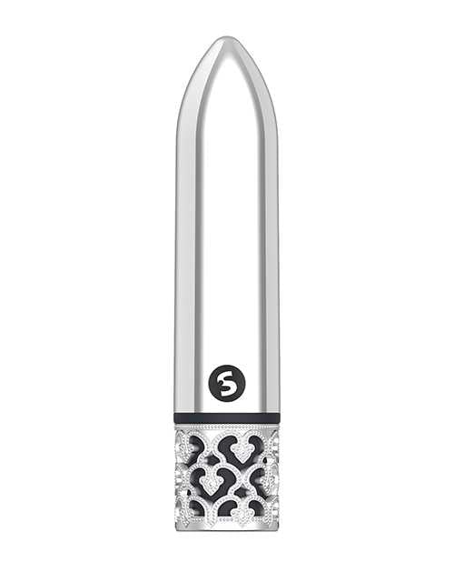 Shots Royal Gem Glamour Rechargeable Bullet - Silver