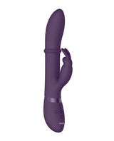 Vive Halo Rechargeable Silicone Ring Rabbit Vibrator - Purple