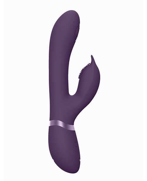 Vive Aimi Rechargeable Silicone Pulse Wave and Vibrating G-Spot Rabbit - Purple
