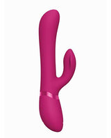 Vive Chou Rechargeable Silicone G-Spot Rabbit and Clitoral Stimulator - Pink