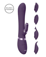 Shots Vive Etsu Pulse G-Spot Rabbit w/Interchangeable Clitoral Attachments - Purple