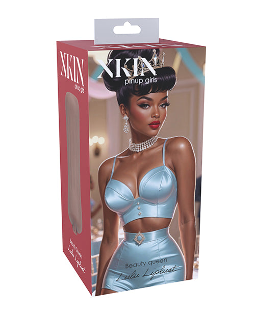 Shots Xkin Pinup Lulu Liplust Small Masturbator - Brown