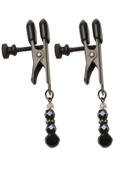 Spartacus Black Beaded Nipple Clamps