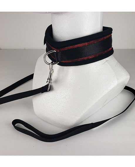 Spartacus Collar & Leash - Neoprene Red