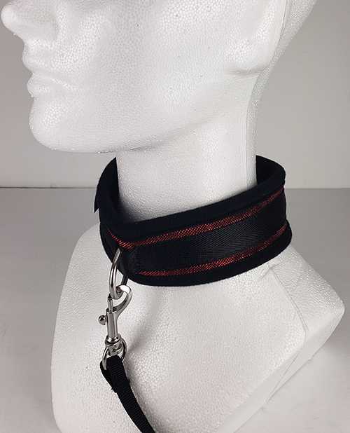 Spartacus Collar & Leash - Neoprene Red