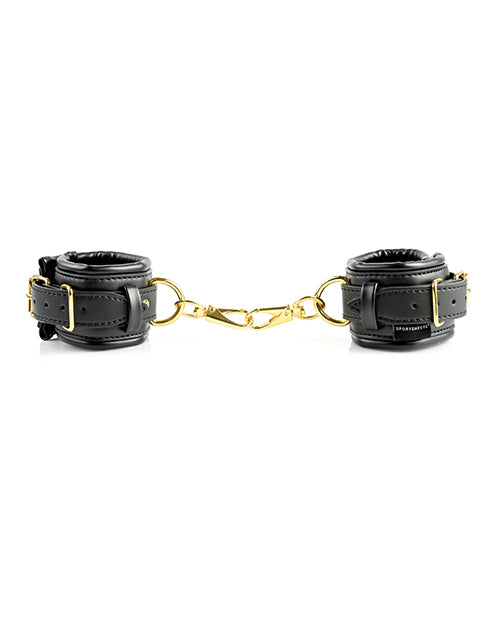 Cuffs and Blindfold Set - Special Edition -Black/Gold