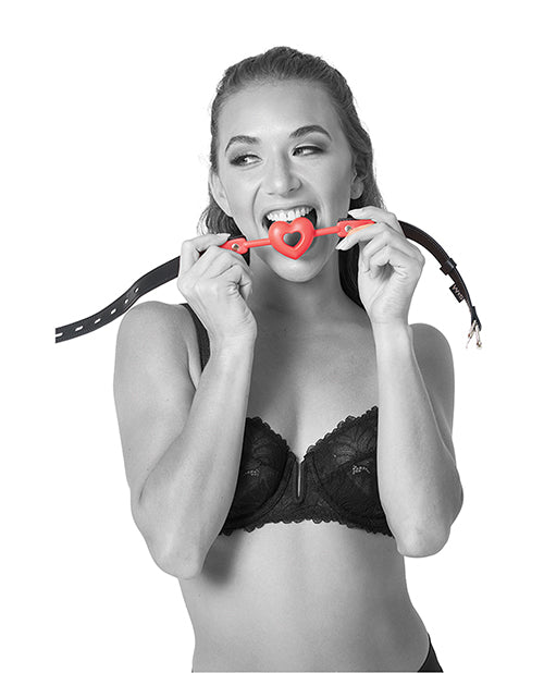 Sex and Mischief Amor Ball Gag - Red/Black