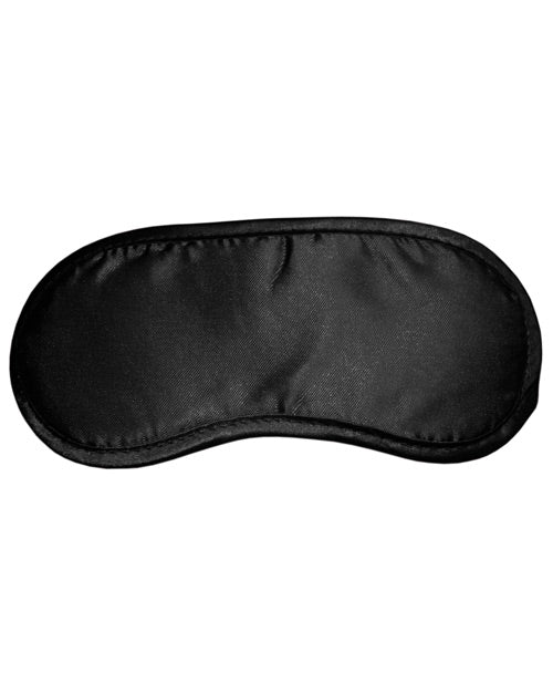 Sex and Mischief Satin Blindfold - Black