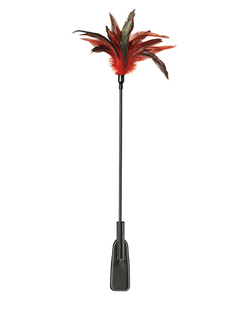 Sex and Mischief Feather Slapper - Black/Red