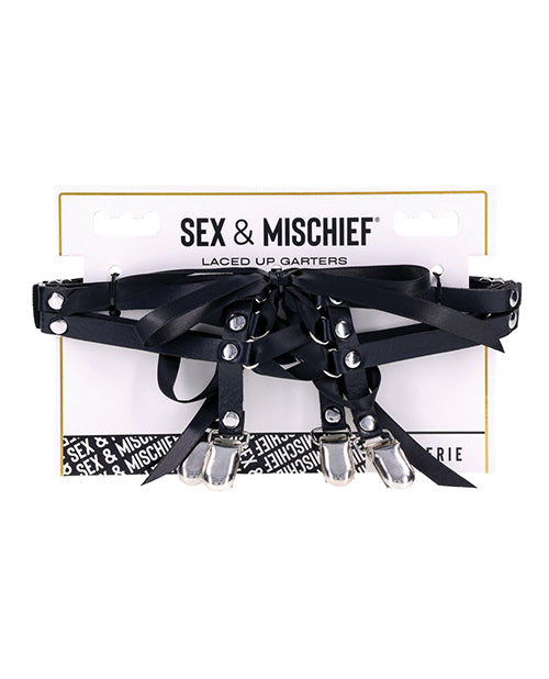["Sex & Mischief Laced Up Garters"]