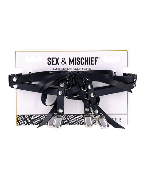 ["Sex & Mischief Laced Up Garters"]