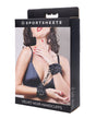 Sportsheets Velvet Noir Handcuffs - Black