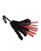 Saffron Faux Fur Flogger - Red/Black