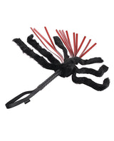 Saffron Faux Fur Flogger - Red/Black