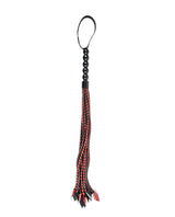 Saffron Braided Flogger - Black/Red