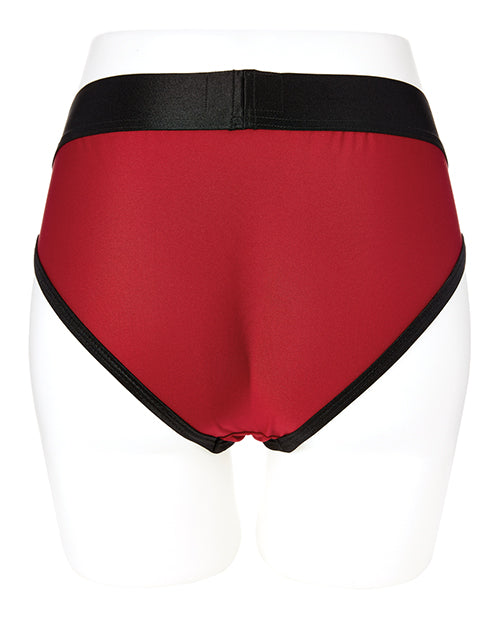 EM. EX. Active Harness Wear Contour Harness Briefs - Extra Large - Red