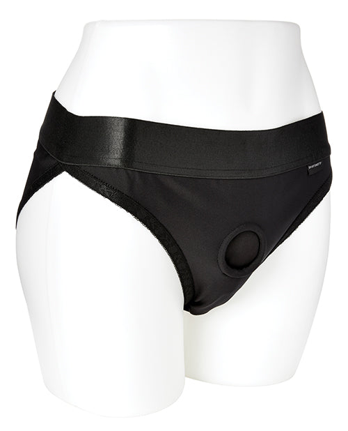 EM. EX. Active Harness Wear Silouette Harness Bikini Cut - Extra Small - Black