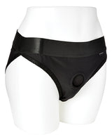 EM. EX. Active Harness Wear Silhouette Harness Bikini Cut - Extra Large - Black