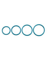 Rubber O-Ring Assorted Sizes (4 pack) - Turquoise