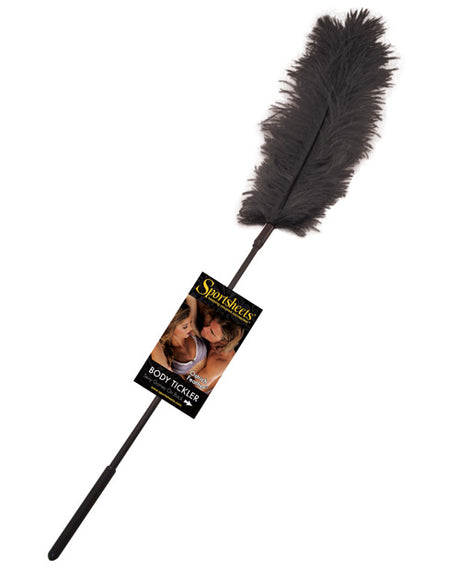 Sportsheets Body Tickler Ostrich Feather - Black