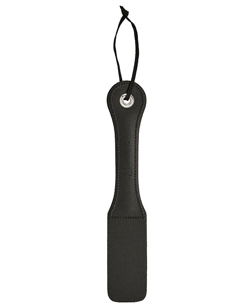 Sportsheets Leather Slut Impression Paddle 12in - Black