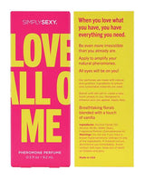 Simply Sexy Pheromone Perfume Love All Of Me Spray 0.3oz
