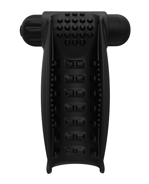 Bathmate Hand Vibe Silicone Rechargeable Stroker - Black