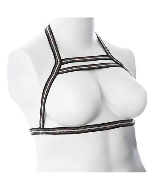 Gender Fluid Silver Lining Harness - S-L Black/Silver