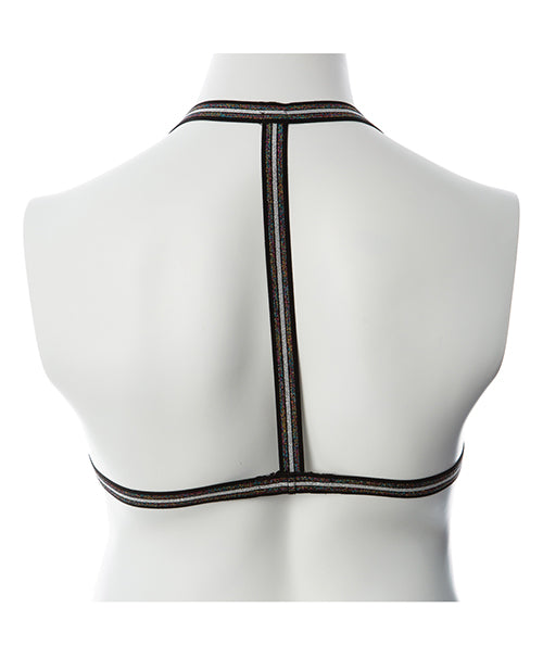 Gender Fluid Silver Lining Harness - S-L Black/Silver