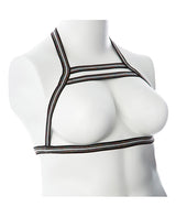 Gender Fluid Silver Lining Harness - XL-XXXL Black/Silver