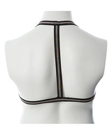 Gender Fluid Silver Lining Harness - XL-XXXL Black/Silver