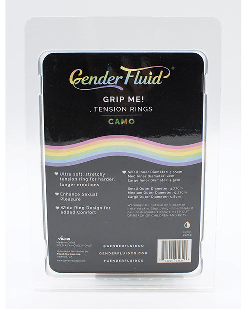 Gender Fluid Grip Me! Tension Ring Set - Camo