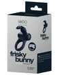 VeDO Frisky Bunny Rechargeable Vibrating Ring - Black Pearl