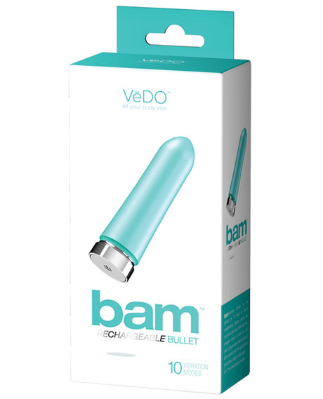 VeDO Bam Rechargeable Bullet - Tease Me Turquoise