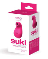 VeDO Suki Rechargeable Vibrating Sucker - Foxy Pink