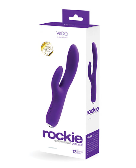 VeDO Rockie Rechargeable Dual Vibe - Indigo