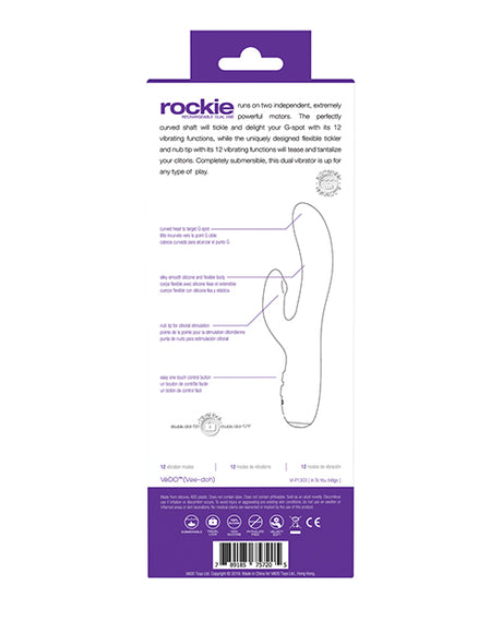 VeDO Rockie Rechargeable Dual Vibe - Indigo