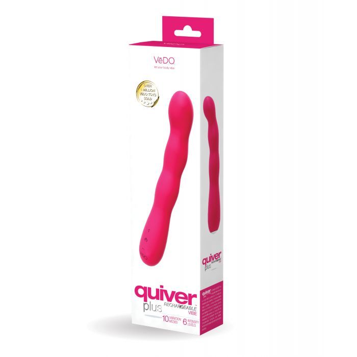 VeDO Quiver Plus Rechargeable Vibe - Foxy Pink