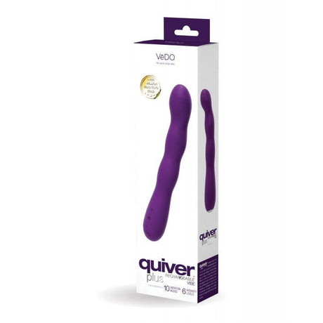 VeDO Quiver Plus Rechargeable Vibe - Deep Purple