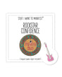 Warm Human Rockstar Confidence Mini Card & Charm