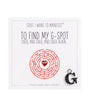 Warm Human Find My G Spot Mini Card & Charm