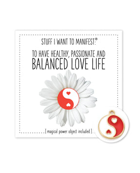 Warm Human Healthy Balanced Love LIfe Mini Card & Charm