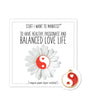 Warm Human Healthy Balanced Love LIfe Mini Card & Charm